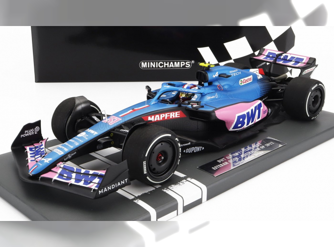 RENAULT F1 A522 Team Alpine Bwt №31 Australian Gp (2022) Esteban Ocon, Blue Pink