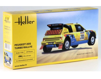Сборная модель Peugeot 205 Turbo Rallye 1987