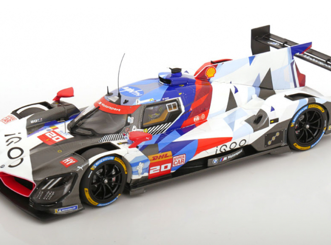 BMW M Hybrid Lmdh P66-3 4.0l Turbo V8 Team Bmw Wrt №20 Bahrain Test Season (2024) Valentino Rossi, White Blue Black