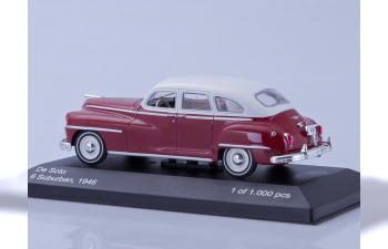 DESOTO 6 Suburban (1946), dark red/white