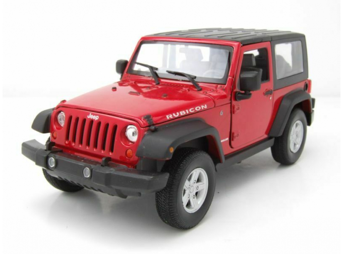 Jeep Wrangler Rubicon 2007 с тентом,красный/черный