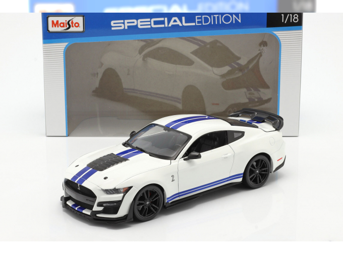 FORD Mustang Shelby GT500 2020 White / Blue