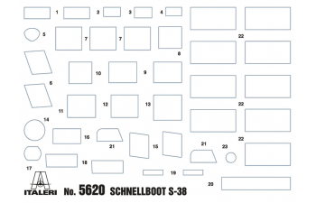 Сборная модель Корабль Schnellboot Typ S-38
