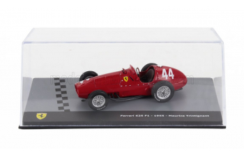 FERRARI F1 625 №44 Season (1955) Maurice Trintignant - Con Vetrina - With Showcase, Red
