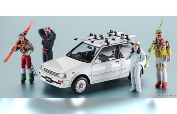 Сборная модель TOYOTA STARLET EP71 Si White Limited (3Door) "SKI VERSION" (3-дверный) «Лыжная версия» (Limited Edition)