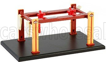 ACCESSORIES Busted Knuckle Garage Set Officina - Ponte Sollevatore Auto - Four Post Lift, Yellow Brown