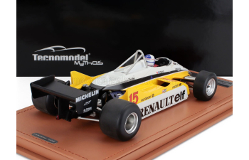 RENAULT F1  Re30b V6 Turbo Team Renault Elf №15 Winner South African Gp (with Pilot Figure) (1982) Alain Prost, White Yellow Black
