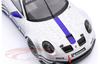 PORSCHE 911 (992) GT3 Cup (2023), silver/blue