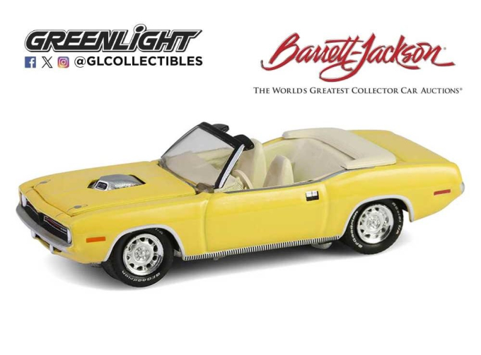 PLYMOUTH Cuda Convertible (открытый) (Scottsdale 2024) (1970), Yellow
