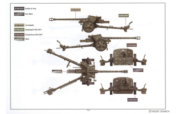 Сборная модель противотанковая пушка Pak. 40 с расчетом в зимней форме