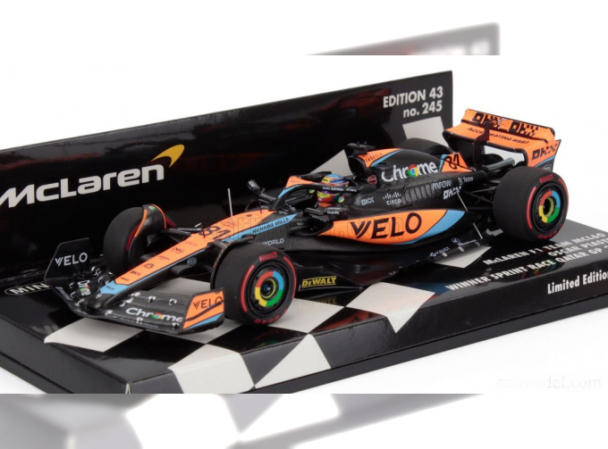 McLAREN F1 MCL60 Team McLAREN №81 Winner SPRINT RACE QATAR GP Oscar Piastri (2023) 