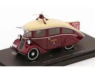 SINGER Popular Viena Capellanes Great Britain - Spain (1935), Red Ivory