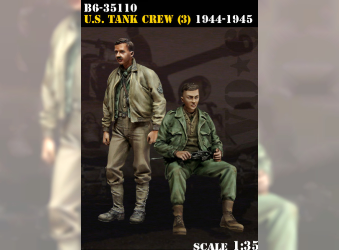 Экипаж танка США (3) 1944-45 (Для конверсии в М4А3E8 Ярость от Fury Models, арт. 35060)