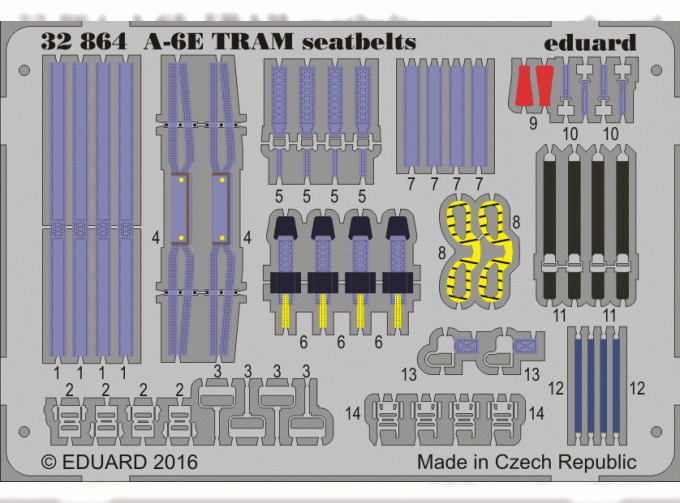 Фототравление для A-6E TRAM seatbelts