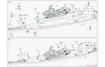 Сборная модель USS NEW JERSEY BB-62 1945