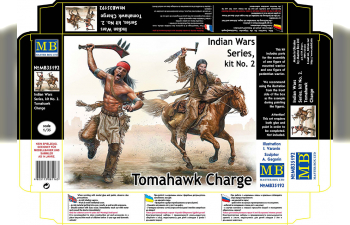 Сборная модель "Tomahawk Charge" Indian Wars series, kit #2