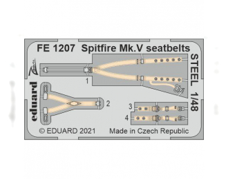 Фототравление для Spitfire Mk. V стальные ремни