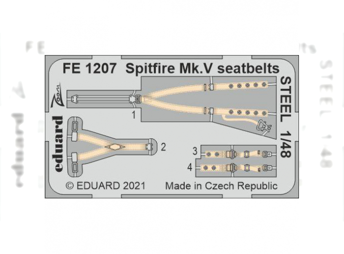 Фототравление для Spitfire Mk. V стальные ремни