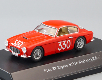 FIAT 8V Zagato Mille Miglia #330 (1956), red