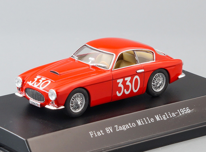 FIAT 8V Zagato Mille Miglia #330 (1956), red