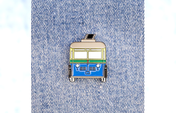 Значок "ЯТБ-1", голубой / зеленый