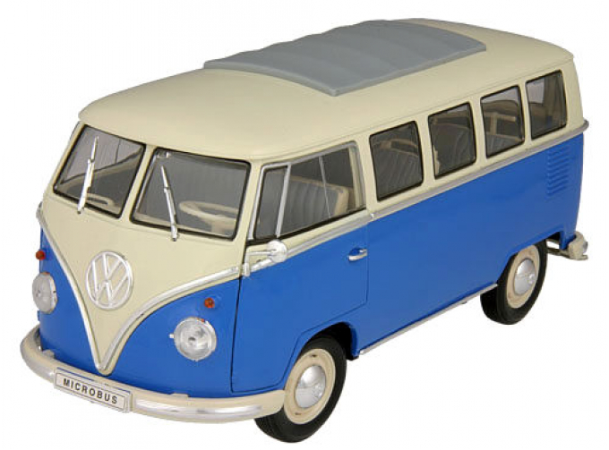 VOLKSWAGEN T1 Samba Van (1962), blue / white