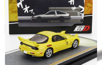 MAZDA Rx-7 Fd3s (red-suns) Initial D Vs Takumi Fujiwara And Keisuke Takahashi Figure (2002), Yellow