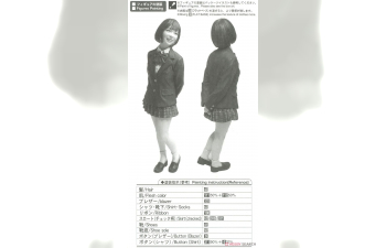 Сборная модель Фигурка девушки, JK Mate Series "BLAZER" (Limited Edition)