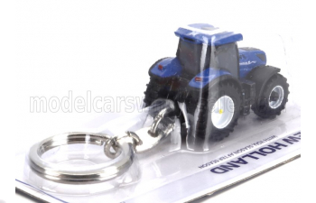 NEW HOLLAND Portachiavi - Keyring T7.300 Tractor 2020 - Cm. 4.0, Blue Black