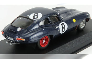 JAGUAR E-type Coupe 3.8l S6 Team M.charles N 8 24h Le Mans 1962 M.charles - J.coundley, Blue