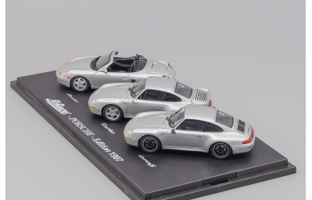 PORSCHE 3-er set, Porsche Edition 1997, silver