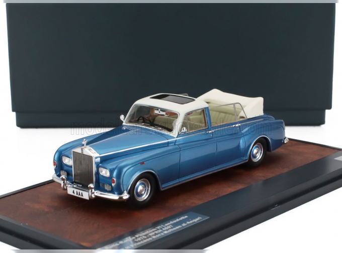ROLLS-ROYCE Phantom Vi Landaulette Semiconvertible Open (1973), Light Blue White