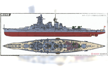 Сборная модель Series Japanese Navy Battleship Kongo