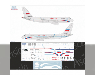 Декаль на самолет тушка-204-300 (СЛО России)