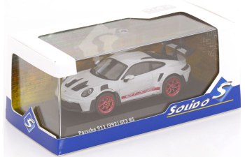 PORSCHE 911 (992) GT3 RS (2023), silver/red