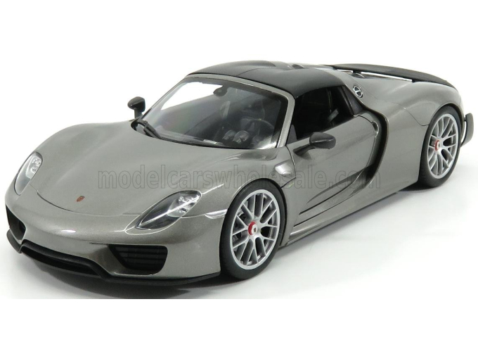 PORSCHE 918 Spyder Weissach Package Hard-Top Closed (2015), grey metallic