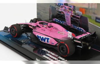 RENAULT F1 A522 Team Alpine Bwt №14 Bahrain Gp (2022) Fernando Alonso, Pink