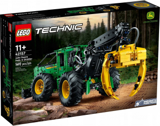 JOHN DEERE Lego Technic - 948l-ii Tractor Skidder 2018 - 1492 Pezzi - 1492 Pieces, Green Yellow