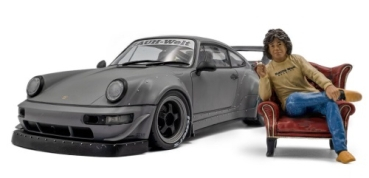 Porsche 911 (964) RWB Bodykit 2024 nardo grey with figure