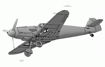 Сборная модель Немецкий истребитель Мессершмитт BF-109 F2