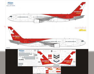 Декаль на самолет Boeing 767-300ER Нордвинд