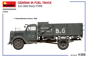 Сборная модель OPEL Blitz German 3t Fuel Truck 2-assi 1941
