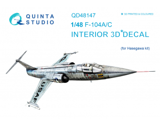 3D Декаль интерьера кабины F-104A/C (для модели Hasegawa)