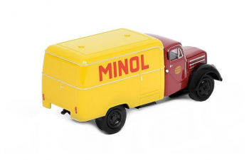 ROBUR Garant Minol (1953) dark red / yellow