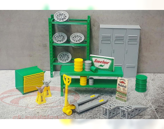 Гаражное оборудование, зеленый