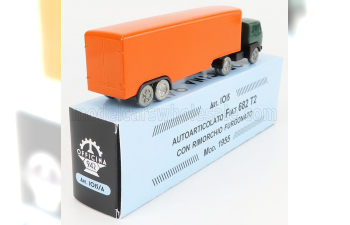 FIAT 682 T2 Truck Semirimorchio Furgonato (1955), Green Orange