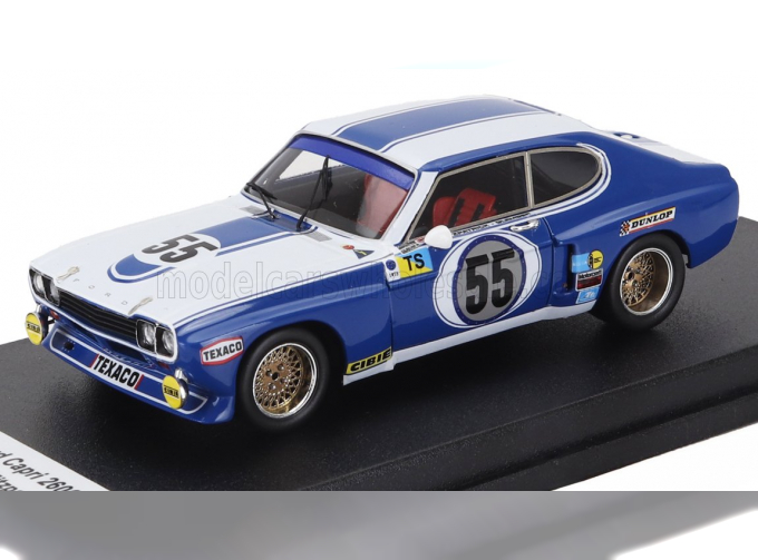 FORD Capri 2600 Lv 3.0l V6 №55 24h Le Mans (1973) Dieter Glemser - John Fitzpatrick - Hans Heyer, White Blue