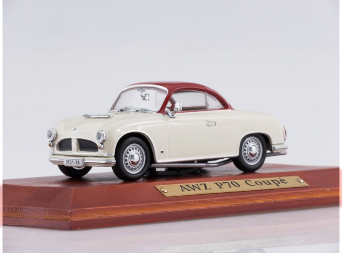 AWZ P70 Coupe (1955), white / burgundy