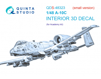 3D Декаль интерьера кабины A-10C (Academy) (Малая версия)