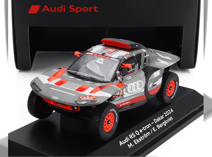 AUDI Rs Q E-tron E2 Team Audi Sport №207 Rally Dakar (2024) Mattias Ekstrom - Emil Bergkvist, Grey Silver Black